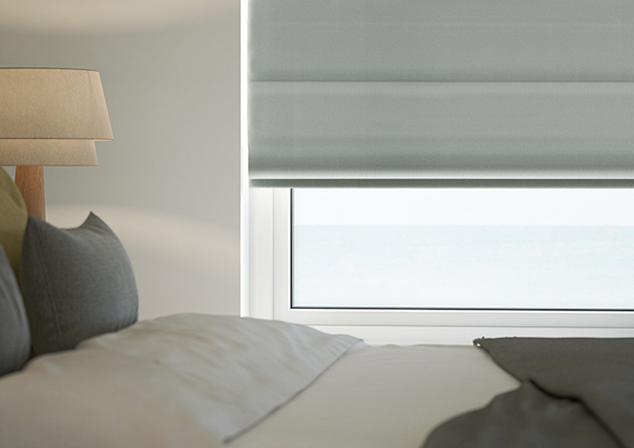 Esme, Formal Grey - Motorised Roman Blind - Image 5